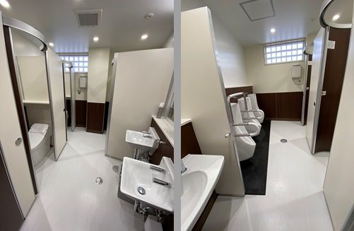 道の駅はしかみ施設内トイレのリニューアル工事が完了しました